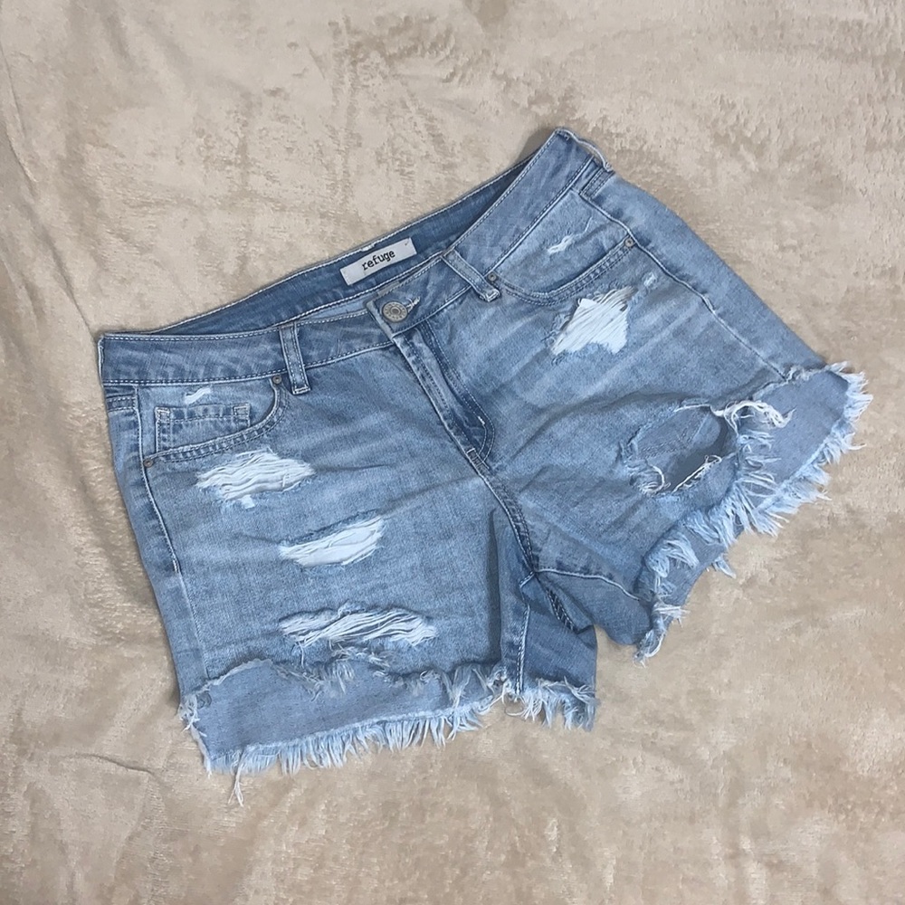 Size 4 distressed denim shorts from refuge
